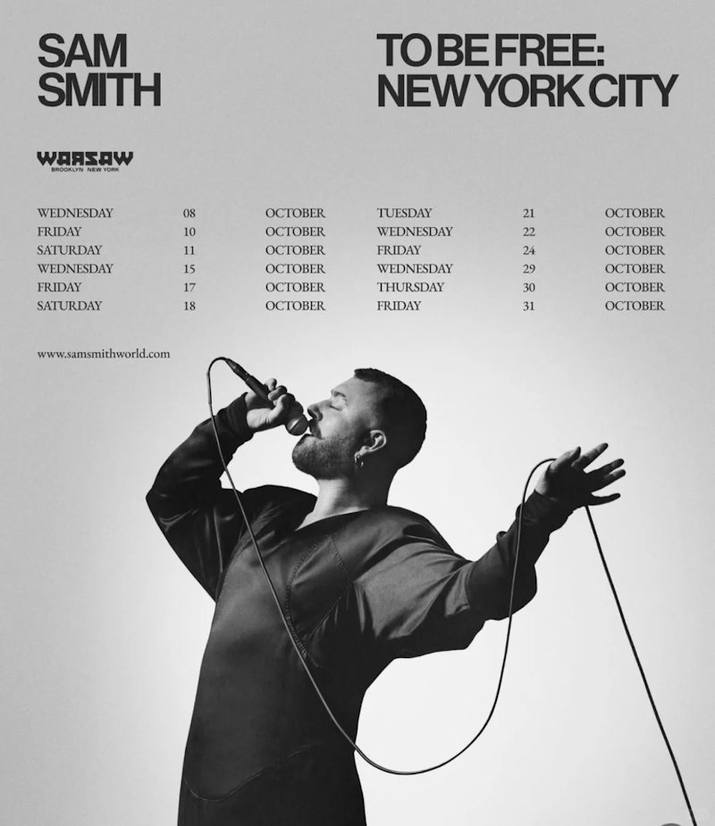 Sam Smith·纽约小型驻唱演出