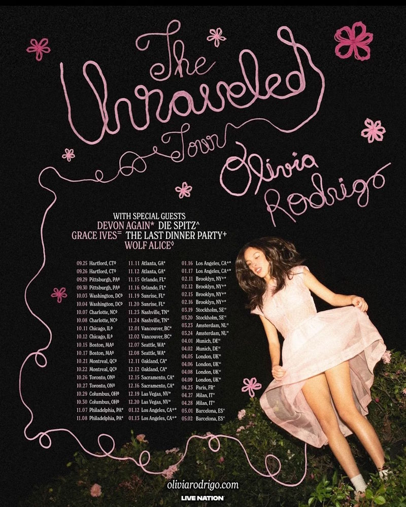Olivia Rodrigo美国巡演